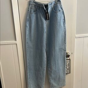NWT Light Blue Denim tall boyfriend jeans size 2